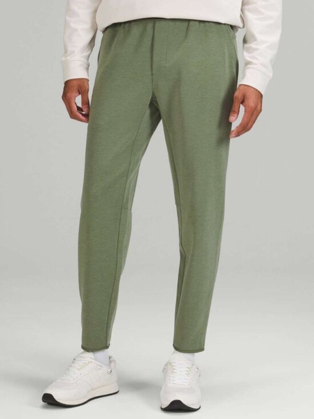 Lululemon Men's GridLiner Fleece Jogger Heathered Green Twill Size M LIKE NEW
